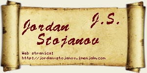 Jordan Stojanov vizit kartica
